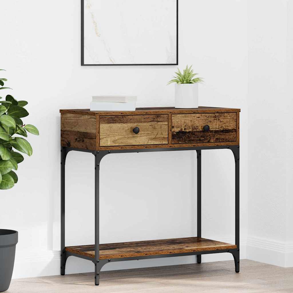 Console Table 100x34,5x75 cm Engineered Wood Old wood 75 cm