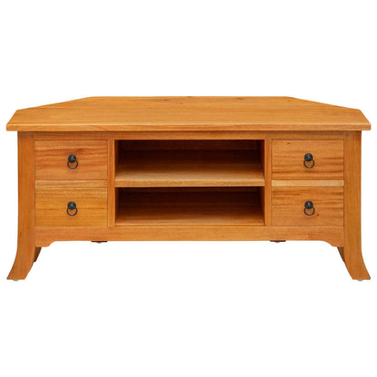 vidaXL TV Cabinet Natural 100 x 40.5 x 46 cm Solid Mahogany Wood 5