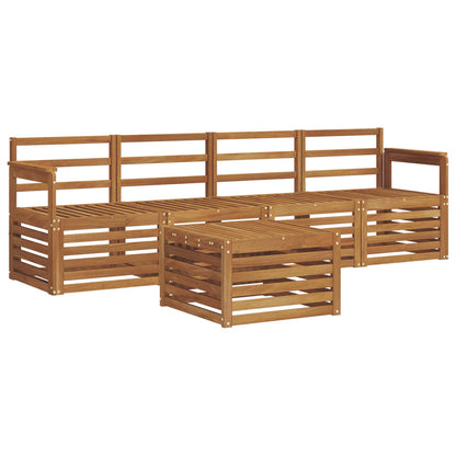 vidaXL Outdoor Sofa Set 5 pcs Natural Solid Acacia Wood 2
