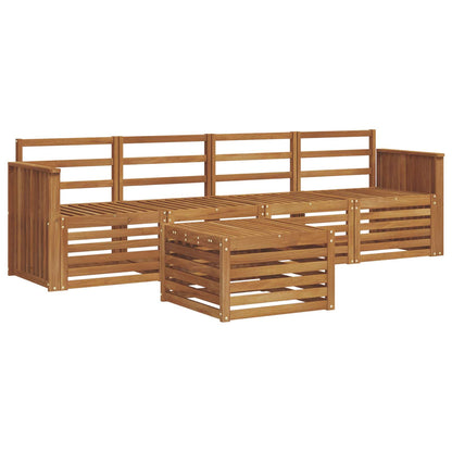 vidaXL Outdoor Sofa Set 5 pcs Natural Solid Acacia Wood 2