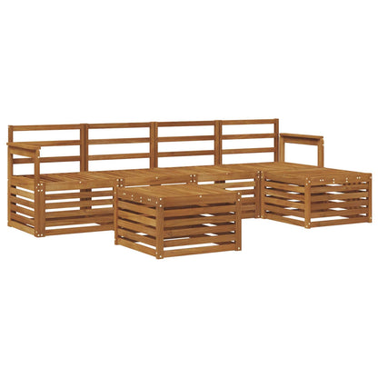 vidaXL Outdoor Sofa Set 6 pcs Natural 2