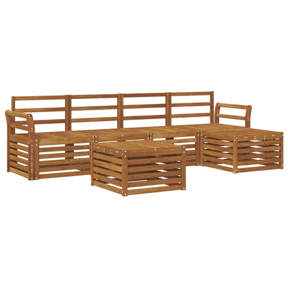 vidaXL Outdoor Sofa Set 6 pcs Natural 2