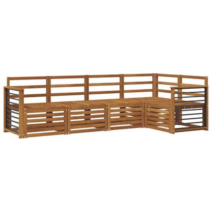 vidaXL Outdoor Sofa Set 5 pcs Natural Polyester 2