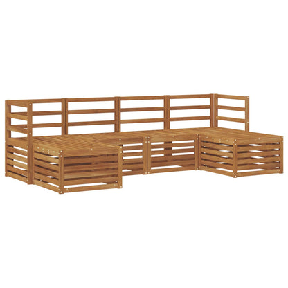 vidaXL Outdoor Sofa Set 6 pcs Natural 2