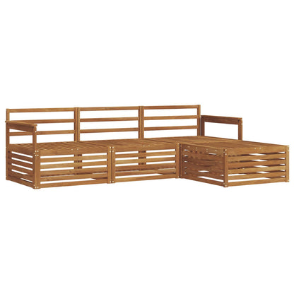 vidaXL Outdoor Sofa Set 4 pcs Natural Solid Acacia Wood 2