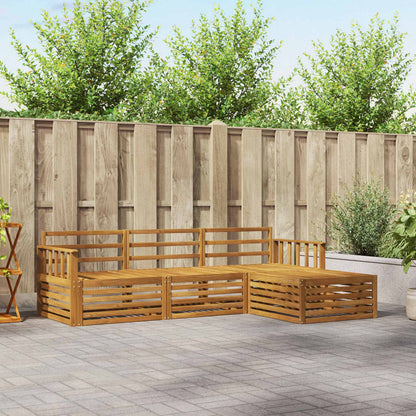 vidaXL Outdoor Sofa Set 4 pcs Natural Solid Acacia Wood 1