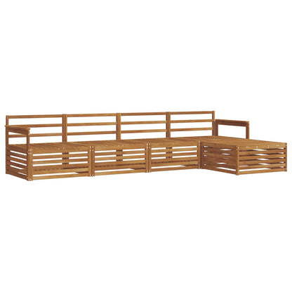 vidaXL Outdoor Sofa Set 5 pcs Natural 2
