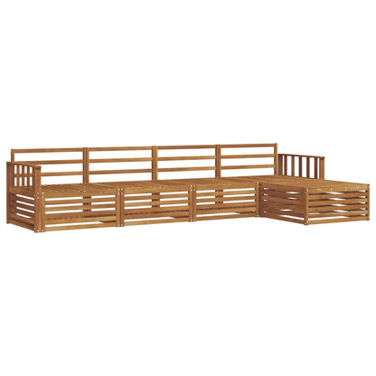 vidaXL Outdoor Sofa Set 5 pcs Natural Solid Acacia Wood 2