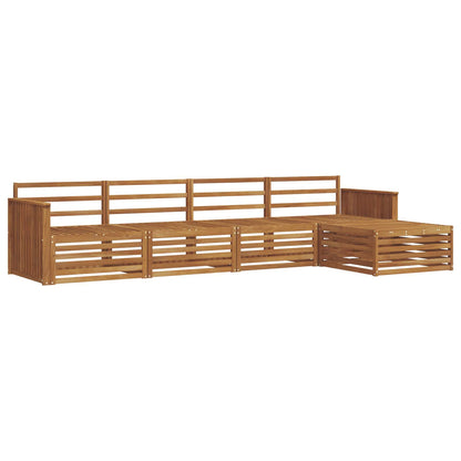 vidaXL Outdoor Sofa Set 5 pcs Natural Solid Acacia Wood 2