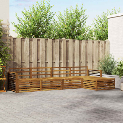 vidaXL Outdoor Sofa Set 5 pcs Natural Solid Acacia Wood 1