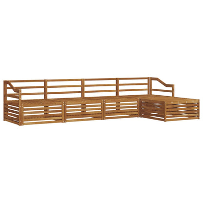 vidaXL Outdoor Sofa Set 5 pcs Natural Solid Acacia Wood 2