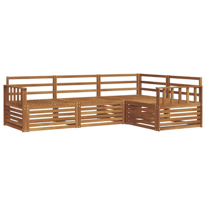 vidaXL Outdoor Sofa Set 4 pcs Natural Solid Acacia Wood 2