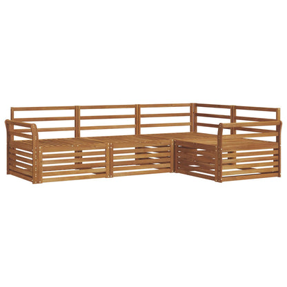vidaXL Outdoor Sofa Set 4 pcs Natural Solid Acacia Wood 2