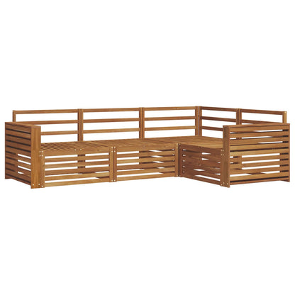 vidaXL Outdoor Sofa Set 4 pcs Natural Solid Acacia Wood 2