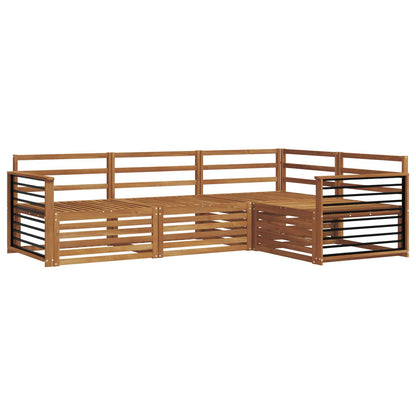 vidaXL Outdoor Sofa Set 4 pcs Natural Solid Acacia Wood 2