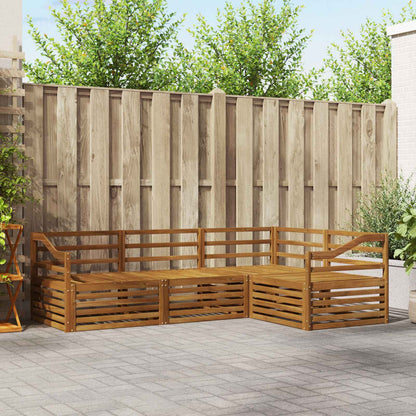 vidaXL Outdoor Sofa Set 4 pcs Natural Solid Acacia Wood 1