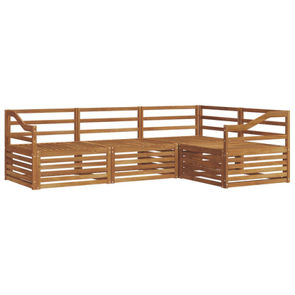 vidaXL Outdoor Sofa Set 4 pcs Natural Solid Acacia Wood 2