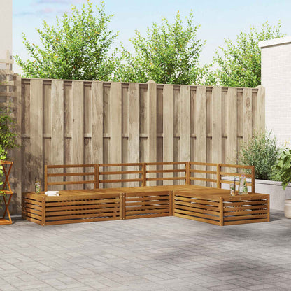 vidaXL 5 pcs Outdoor Sofa Set Solid Acacia Wood Natural 1