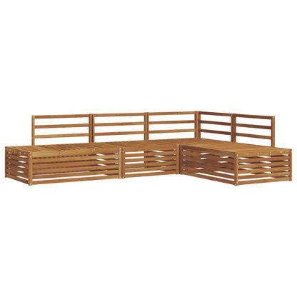 vidaXL 5 pcs Outdoor Sofa Set Solid Acacia Wood Natural 2