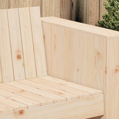 vidaXL Garden Sofa Natural 185.5 x 60 x 62 cm Solid Pine Wood 3