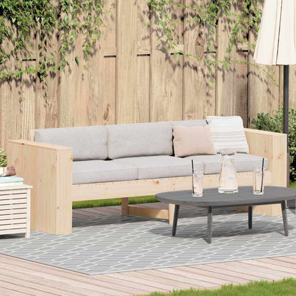 vidaXL Garden Sofa Natural 185.5 x 60 x 62 cm Solid Pine Wood 1