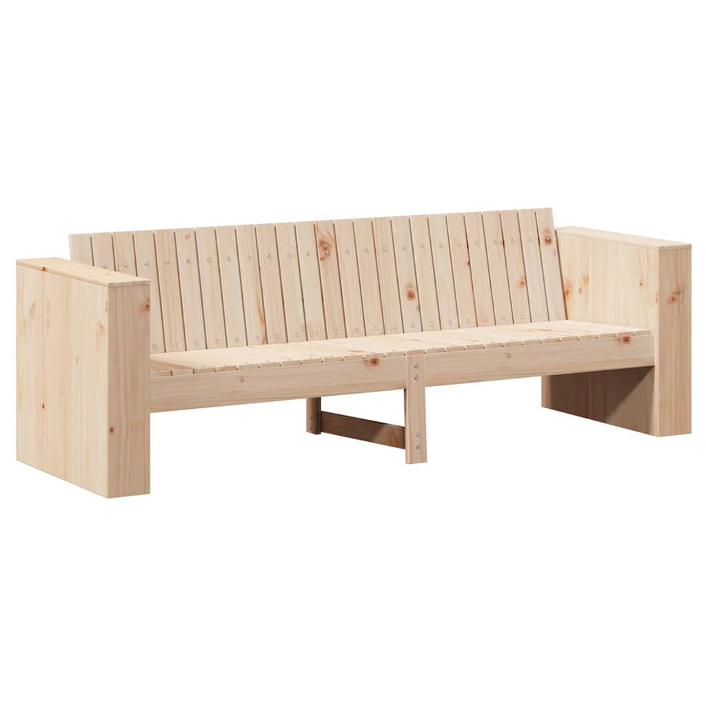 vidaXL Garden Sofa Natural 185.5 x 60 x 62 cm Solid Pine Wood 2