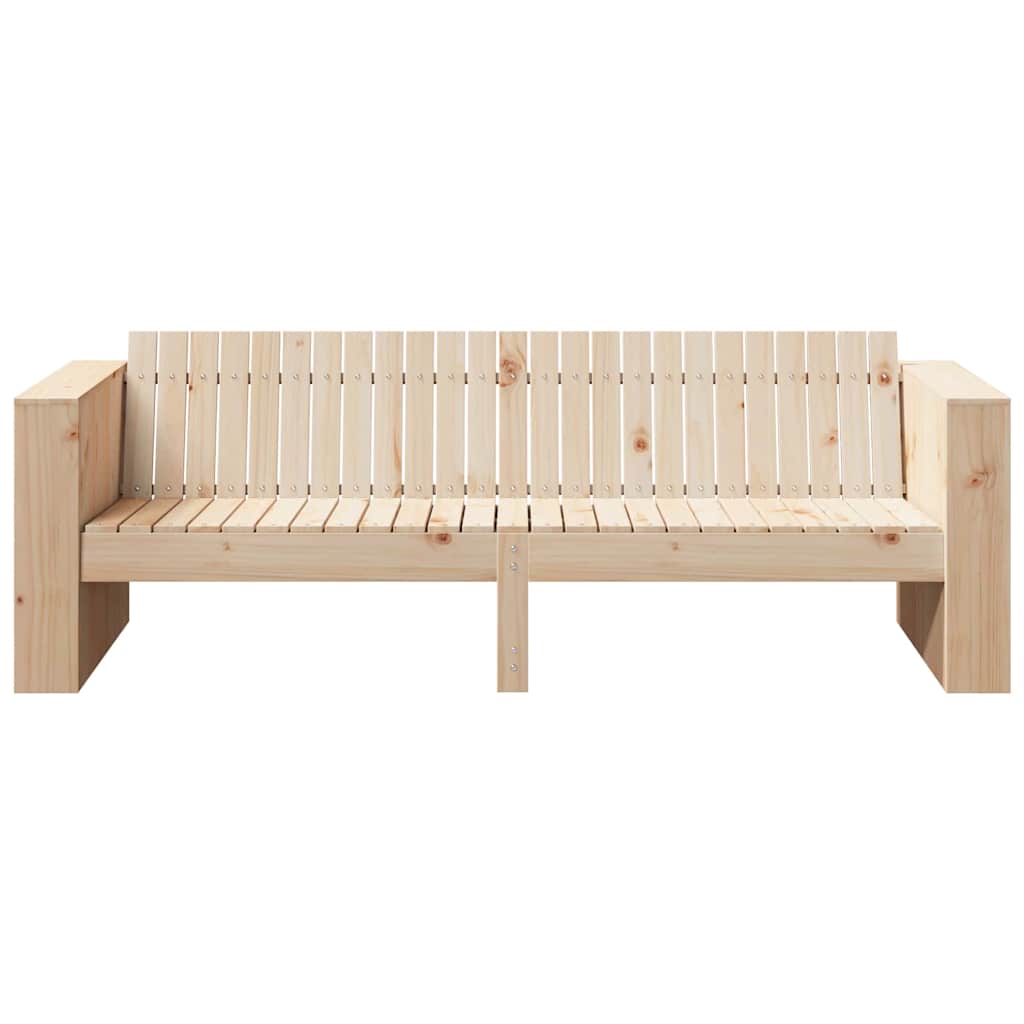 vidaXL Garden Sofa Natural 185.5 x 60 x 62 cm Solid Pine Wood 4