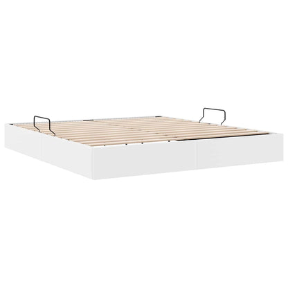 vidaXL Storage Bed with Storage Pure White 183 x 213 cm Faux leather 5