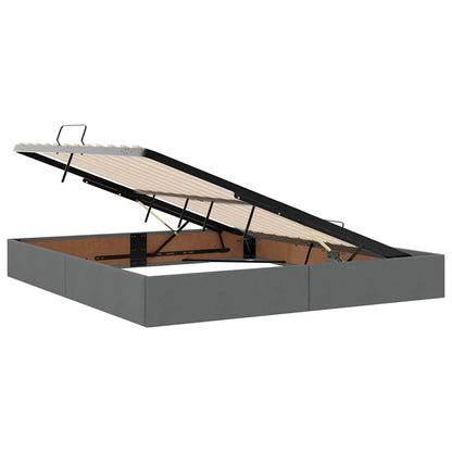vidaXL Storage Bed with Storage Dark Grey 180 x 200 cm Fabric 6
