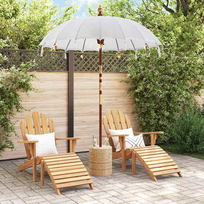 vidaXL Balinese Parasol with Base Cream and Natual 190 x 190 x 250 cm 3