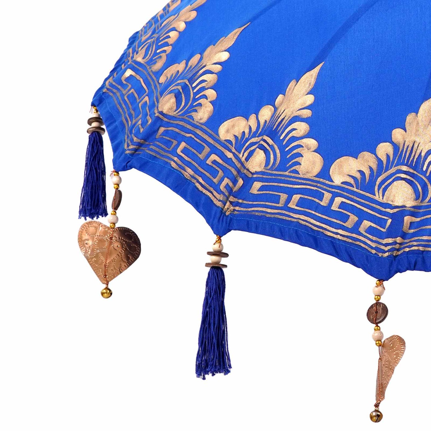 vidaXL Balinese Parasol with Base Blue 95 x 95 x 260 cm 6
