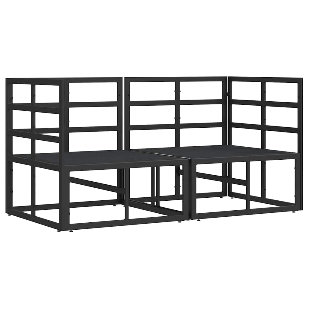 vidaXL 2 pcs Outdoor Furniture Metal Black and Anthracite 4