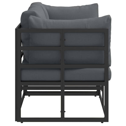 vidaXL 2 pcs Outdoor Furniture Metal Black and Anthracite 6