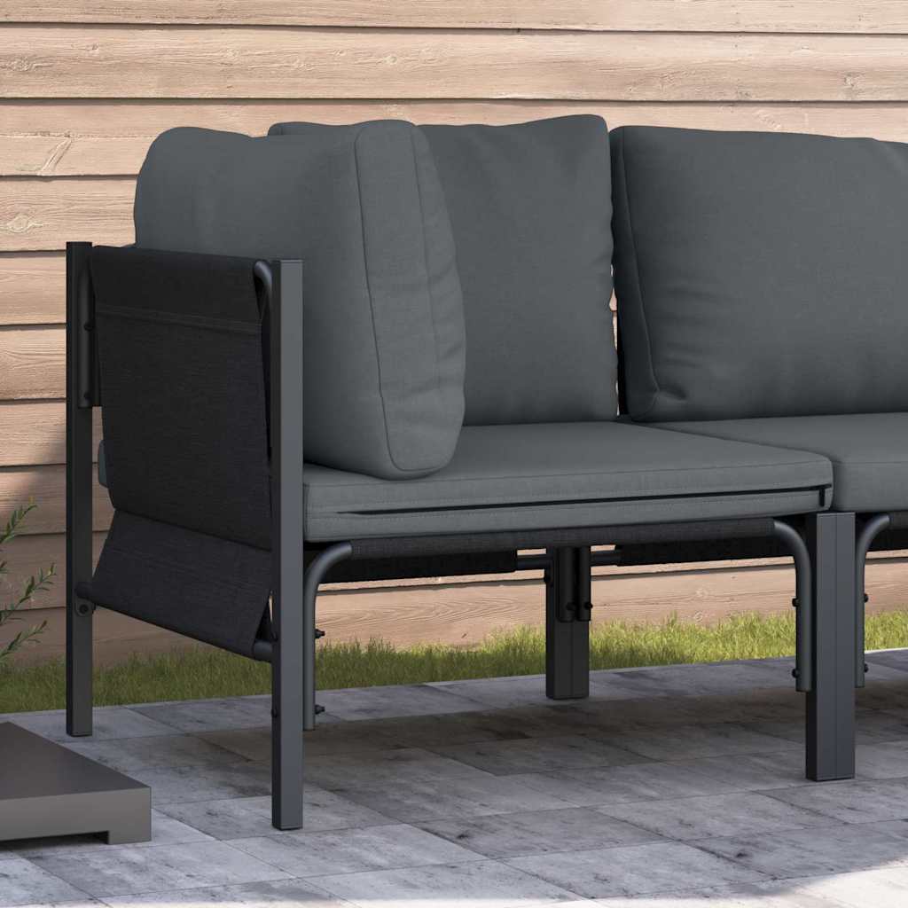 Outdoor Furniture 2 Piece Anthracite 80 x 80 x 71 cm Steel Corner sofa