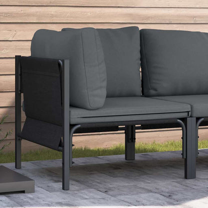 Outdoor Furniture 2 Piece Anthracite 80 x 80 x 71 cm Steel Corner sofa