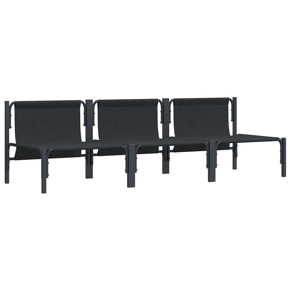 Outdoor Furniture 2 Piece Anthracite 80 x 80 x 71 cm Steel 3x middle sofa