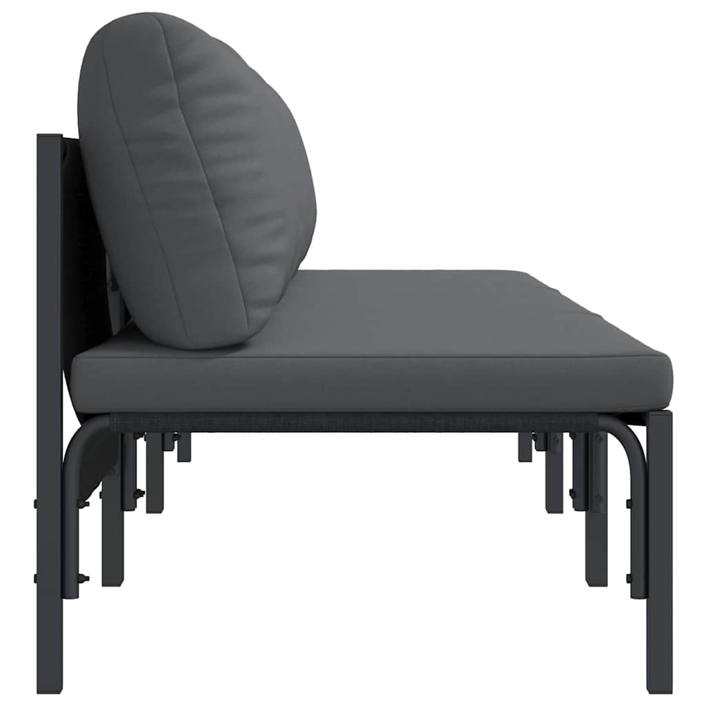Outdoor Furniture 2 Piece Anthracite 80 x 80 x 71 cm Steel 3x middle sofa