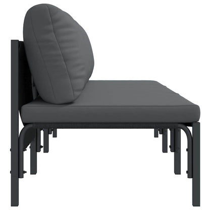 Outdoor Furniture 2 Piece Anthracite 80 x 80 x 71 cm Steel 3x middle sofa