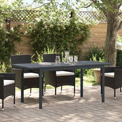 vidaXL Patio Table Anthracite 180 x 80 x 74 cm Powder-Coated Steel 1