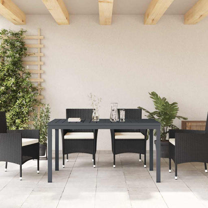 vidaXL Patio Table Anthracite 180 x 80 x 74 cm Powder-Coated Steel 4