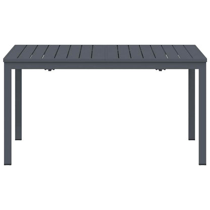 vidaXL Patio Table Anthracite 180 x 80 x 74 cm Powder-Coated Steel 5