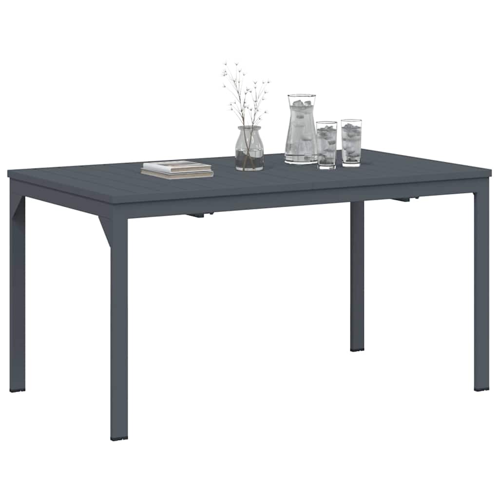 vidaXL Patio Table Anthracite 180 x 80 x 74 cm Powder-Coated Steel 3