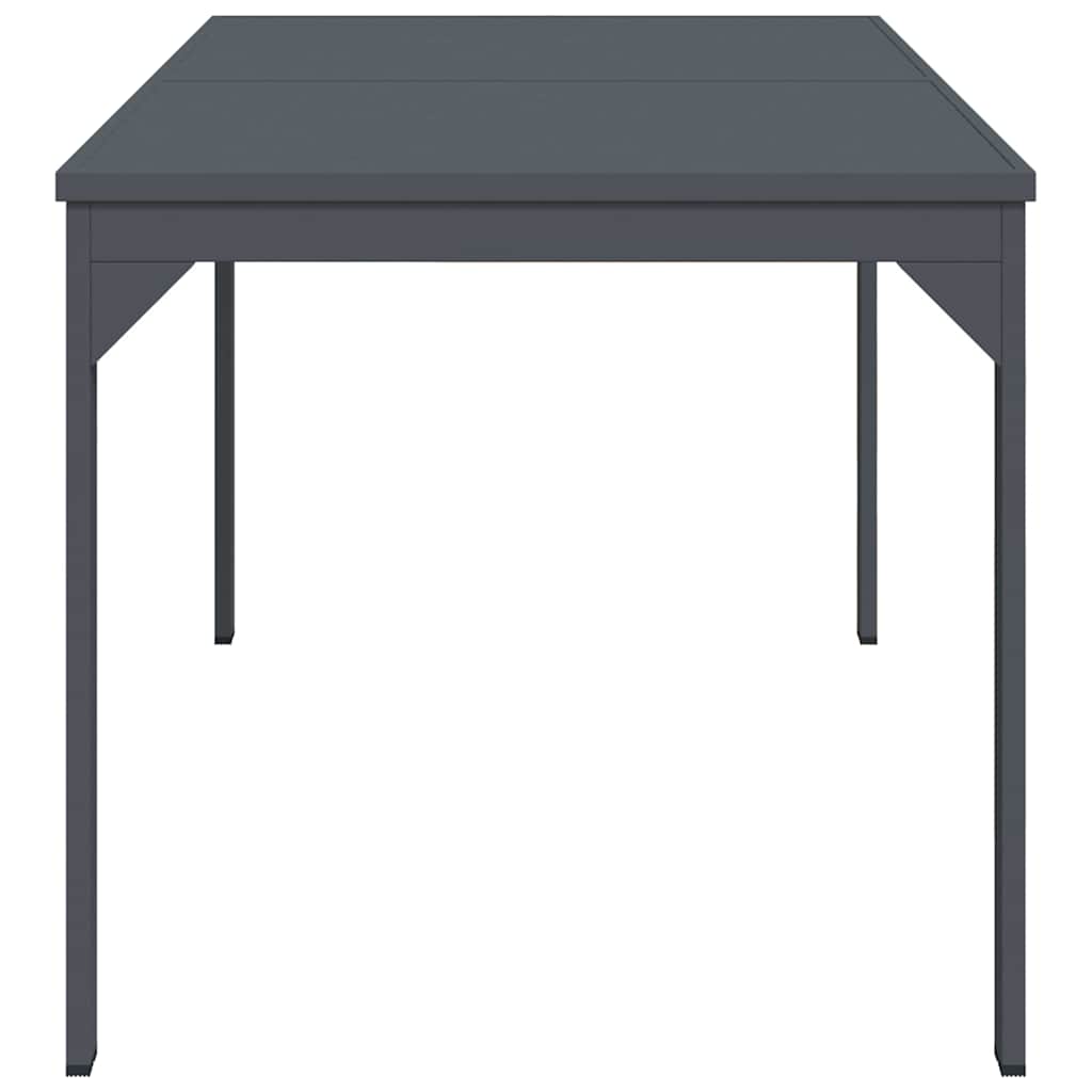 vidaXL Patio Table Anthracite 180 x 80 x 74 cm Powder-Coated Steel 6