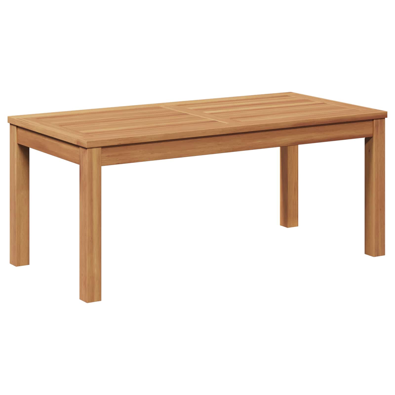 vidaXL Garden Sofa Set 4 pcs Natural Solid Teak Wood 6