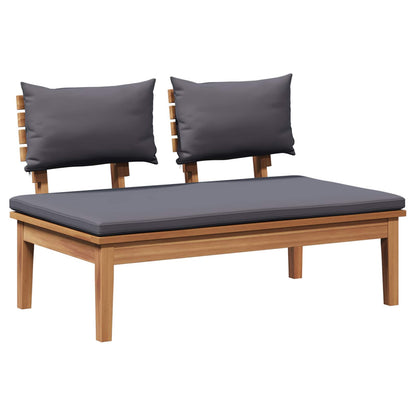vidaXL Garden Sofa Set 4 pcs Brown and Grey 5