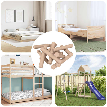 Wooden Dowels Brown Ø 8 x 35 mm Solid wood Ø6 x 40 mm 18 kg (24000-24324 pcs)