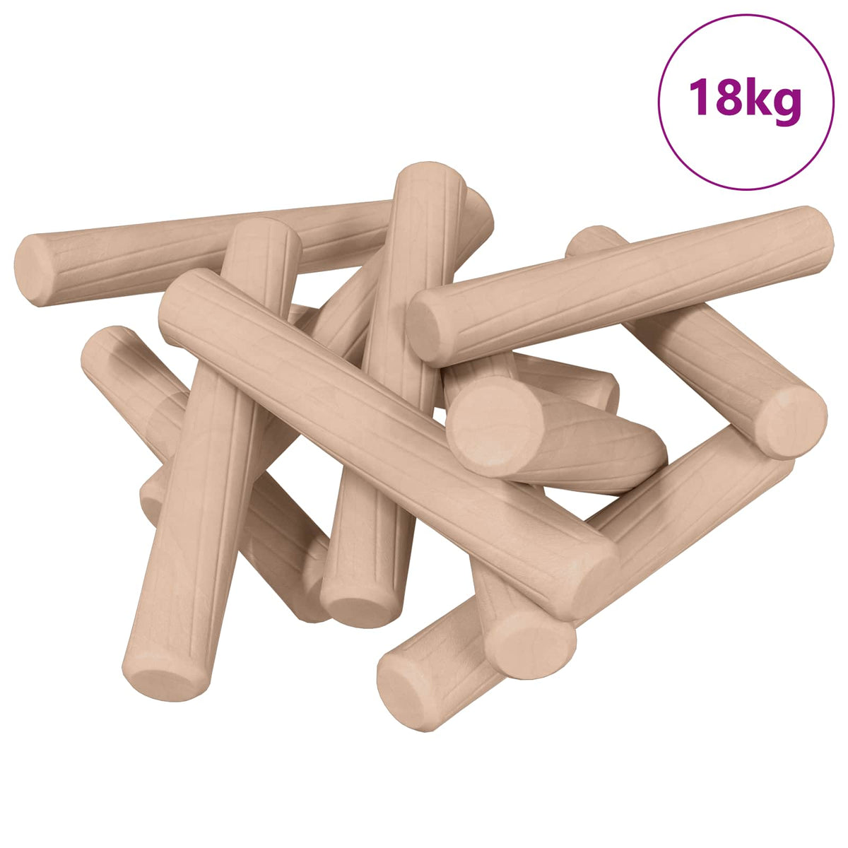 Wooden Dowels Brown Ø 8 x 35 mm Solid wood Ø6 x 40 mm 18 kg (24000-24324 pcs)