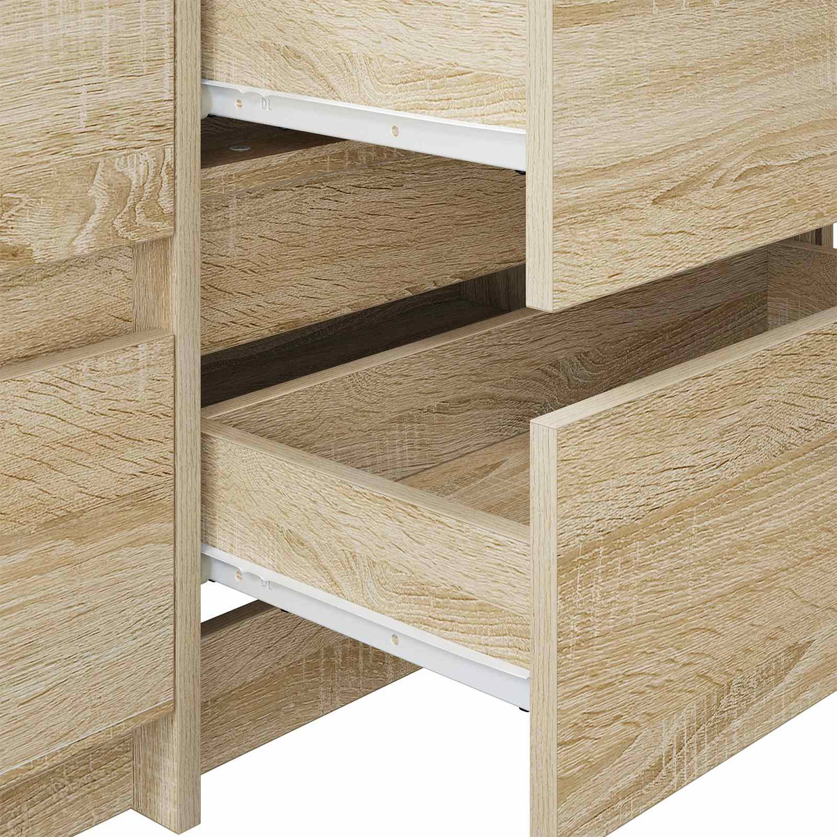 Drawer Slide White Steel 250 mm 18 kg (approx. 87 pcs)