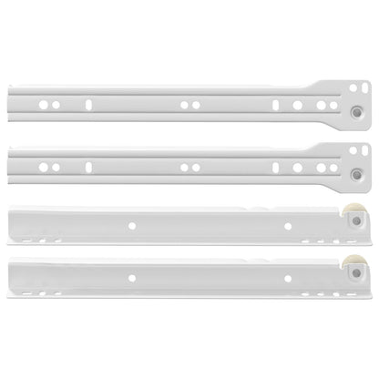 Drawer Slide White Steel 250 mm 18 kg (approx. 87 pcs)
