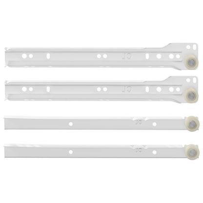 Drawer Slide White Steel 250 mm 18 kg (approx. 87 pcs)